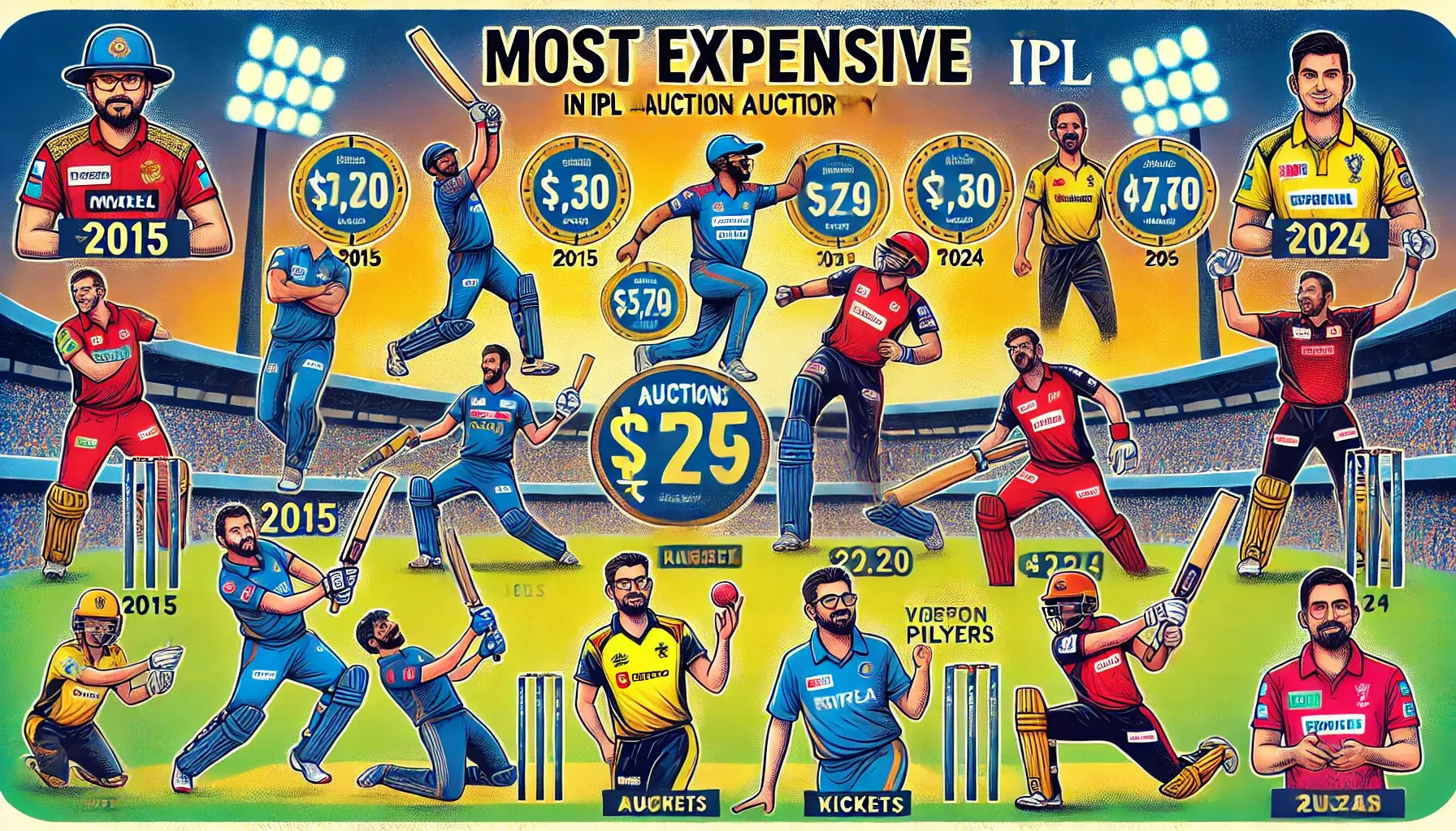 IPL’s Most Expensive Auction Buys a: 2015-2024