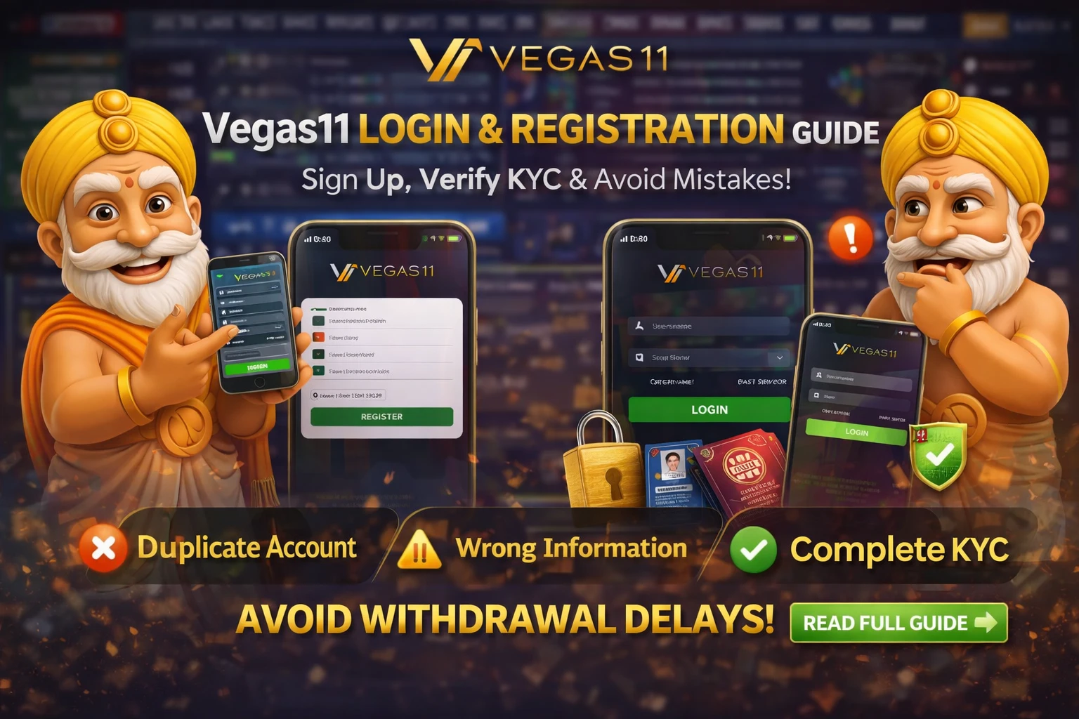 Vegas11 Login Guide (2026)｜Sign Up & Verify Fast