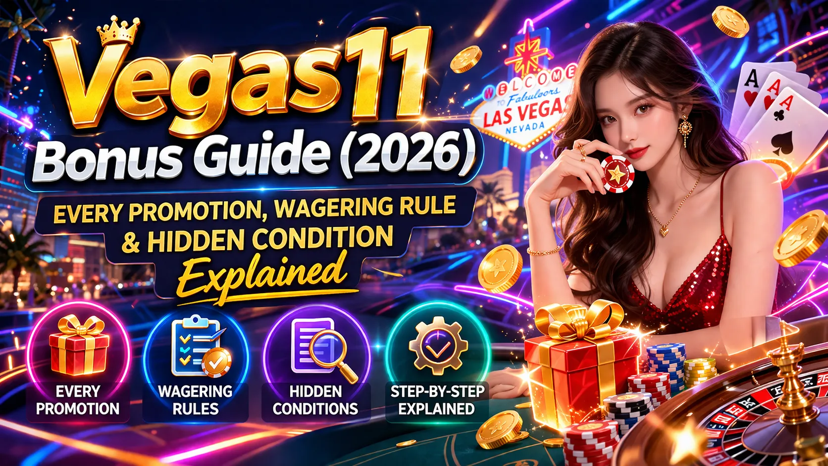 Vegas11 Bonus Guide (2026) | Every Promotion, Wagering Rule & Hidden Condition Explained