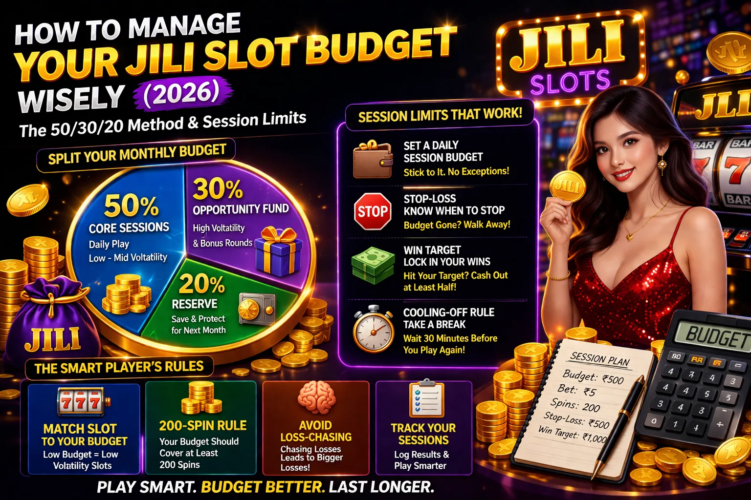How to Manage Your JILI Slot Budget Wisely (2026) | The 50/30/20 Method & Session Limits