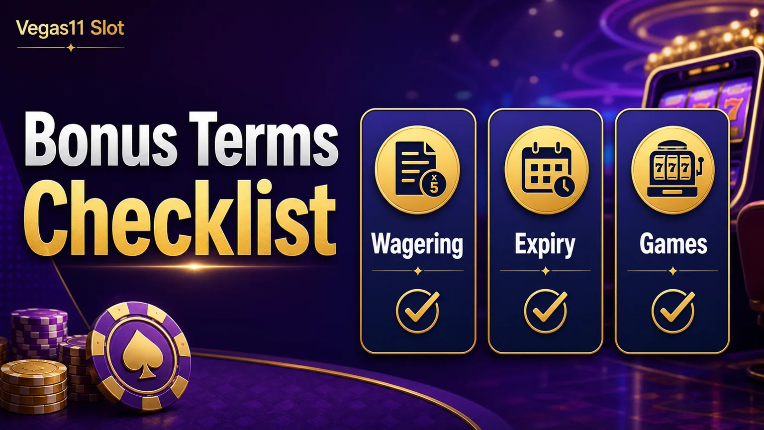 Casino bonus terms checklist for wagering expiry and eligible games