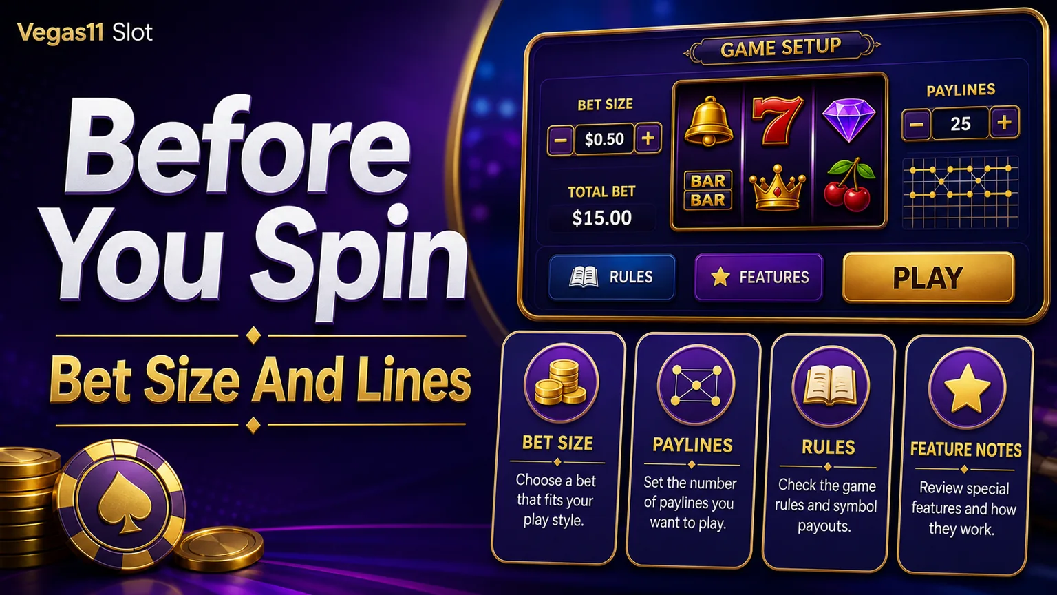 Before you spin checklist for bet size lines and slot rules