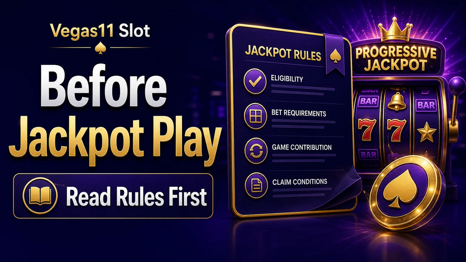 Before jackpot play reminder to read rules first