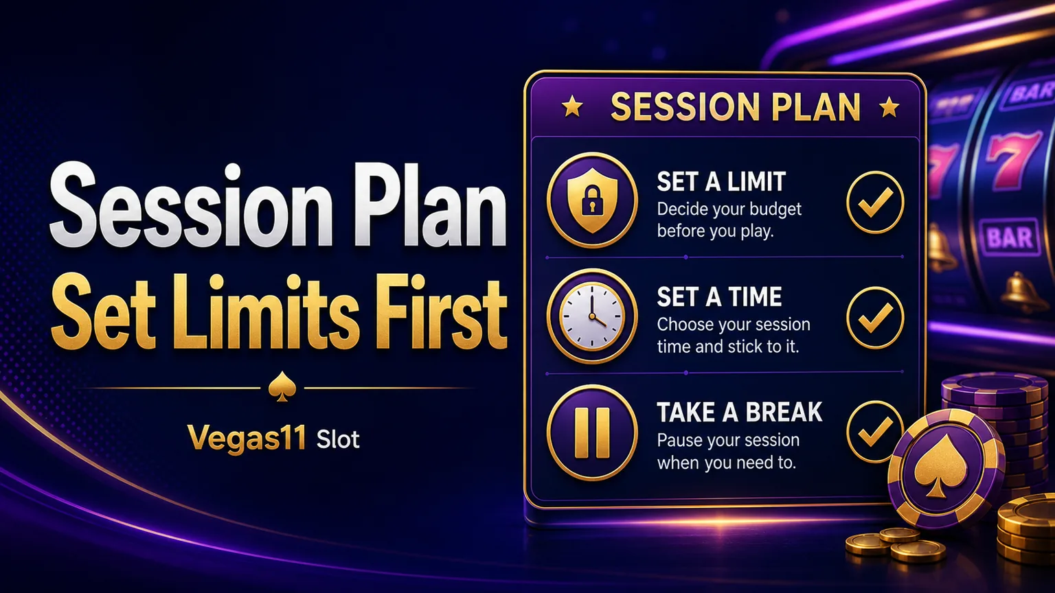 Slot session plan reminder to set limits first