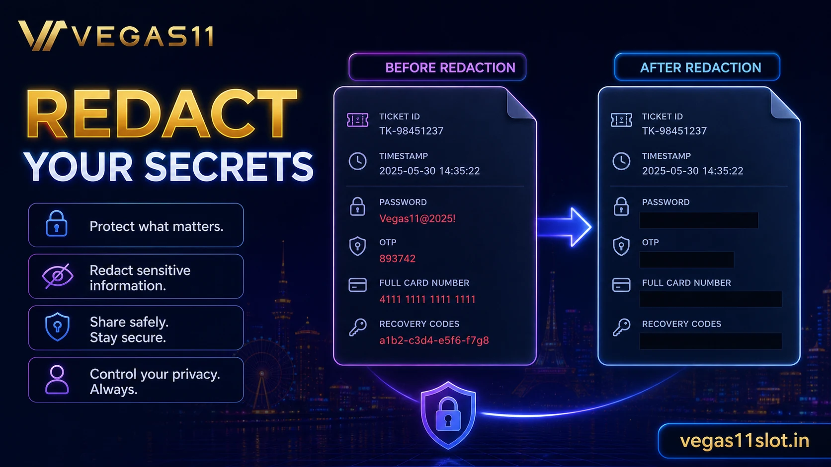 Account support privacy and document safety checklist