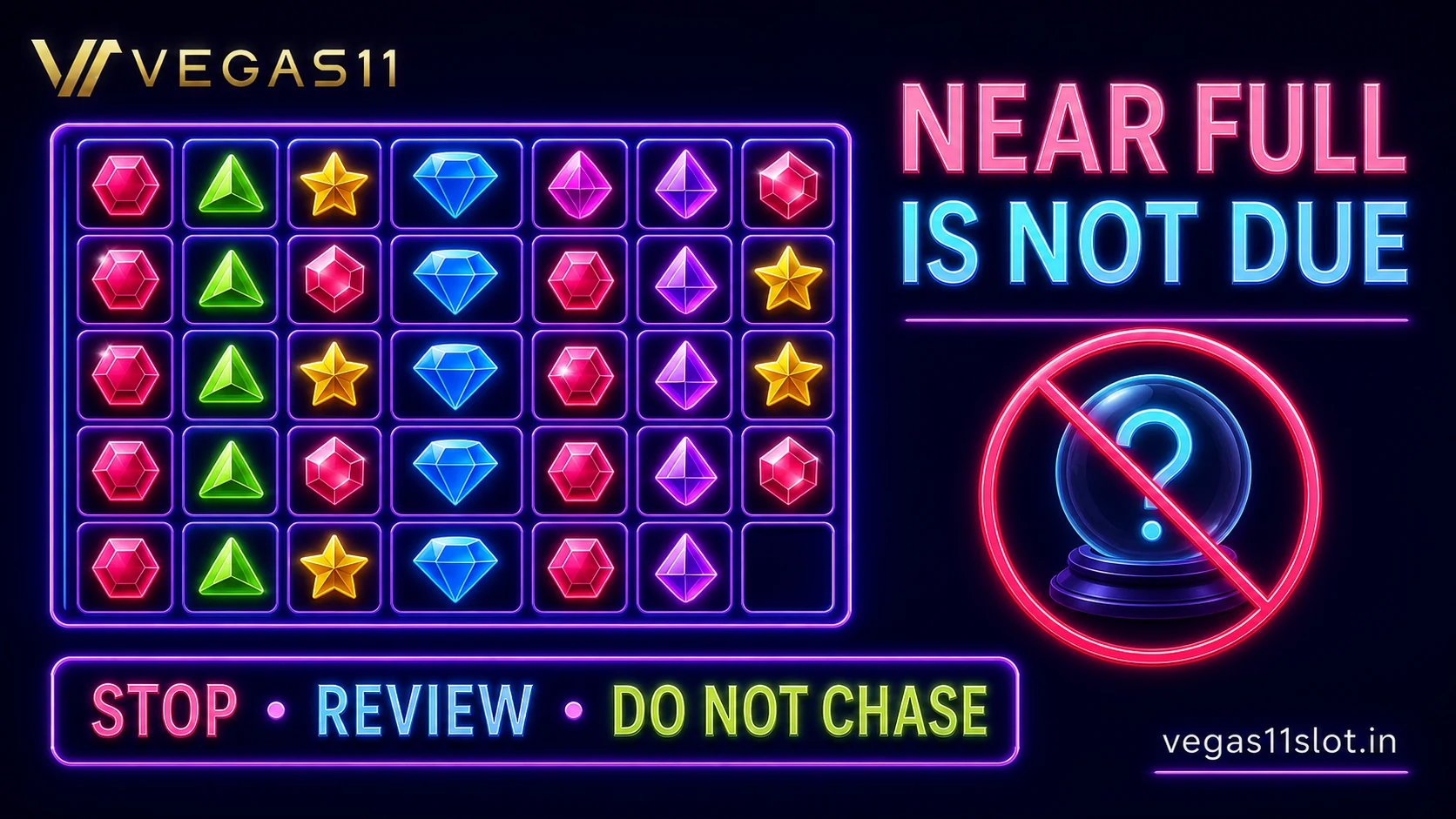 Nearly full Hold and Win grid with responsible play reminder