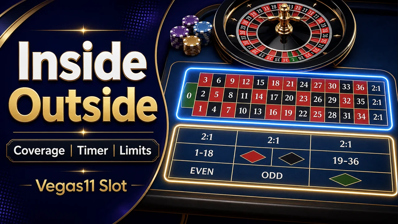 Live Roulette Bet Types: Inside, Outside and Session Pace