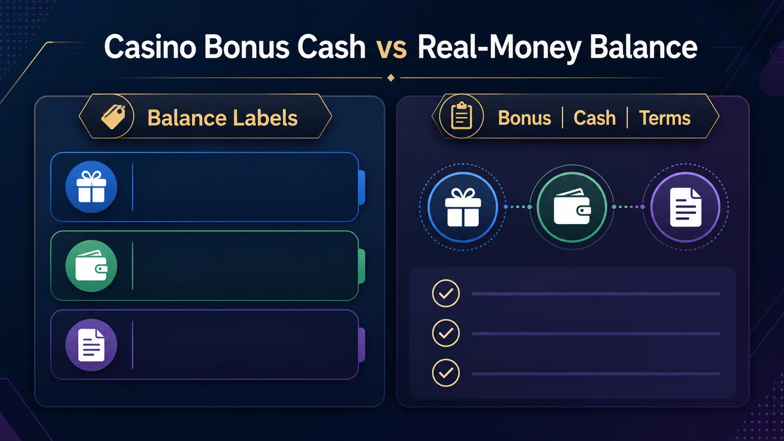 Casino Bonus Cash vs Real-Money Balance: How to Read the Difference - Balance Check