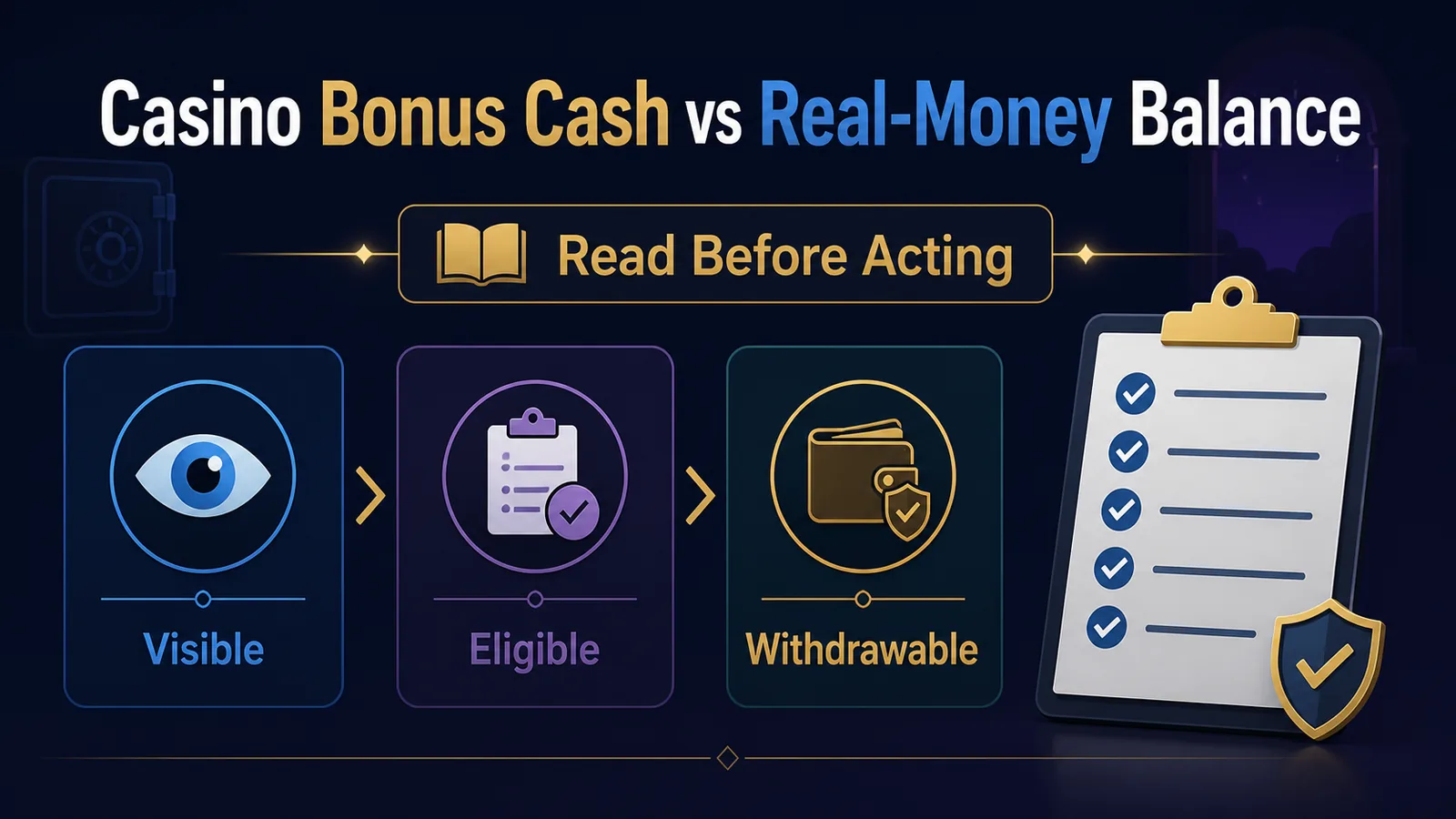 Casino Bonus Cash vs Real-Money Balance: How to Read the Difference - Cash | Bonus | Terms