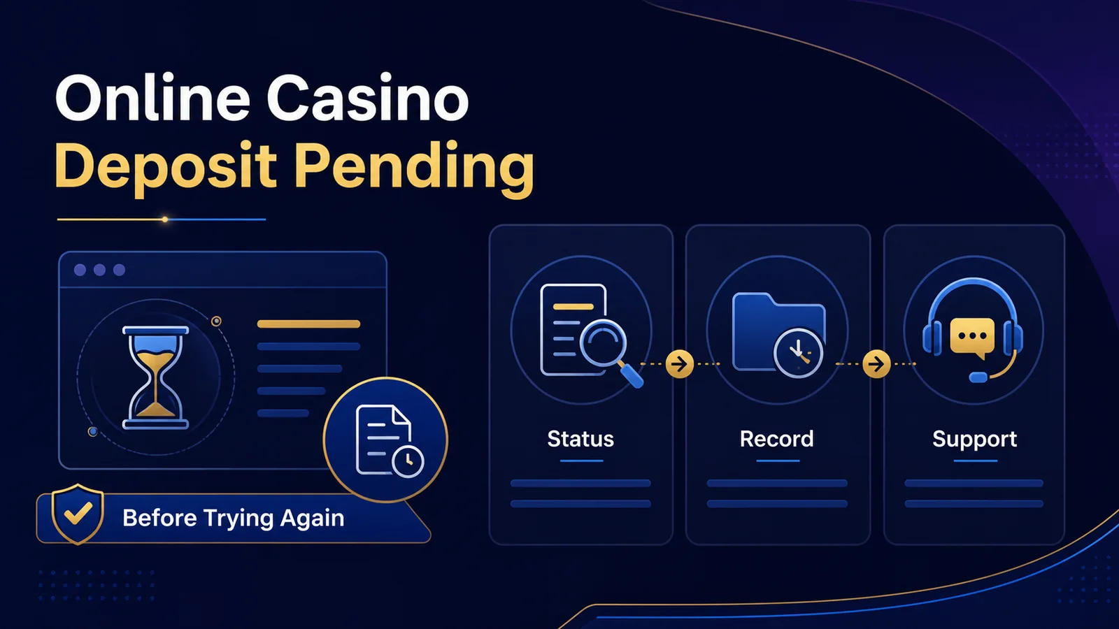 Online Casino Deposit Pending: What to Check Before Trying Again - Status | Proof | Pause