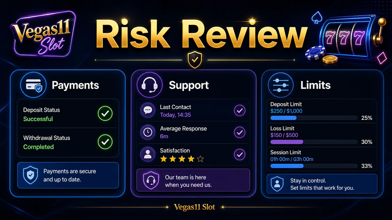 Is Vegas11 Safe? A Practical Risk Checklist for New Players - Risk Review visual guide