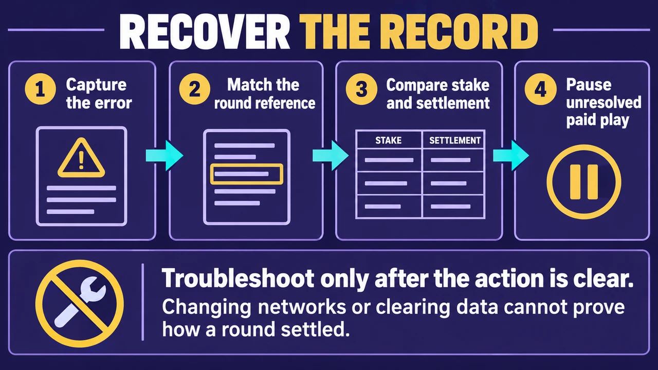 Evidence collection precedes device troubleshooting